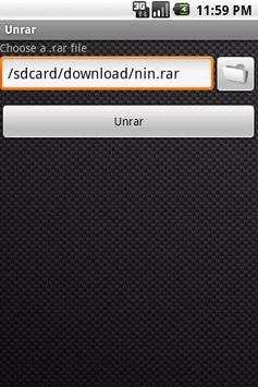 Unrar screenshot 1