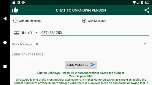 Chat to Unknown Person/Contact | Chat Via Whatsapp screenshot 8