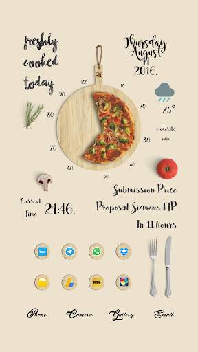 Pizza for Total Launcher screenshot 1
