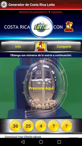 Generador de Costa Rica Lotto 5 تصوير الشاشة