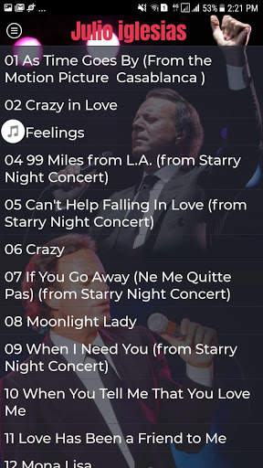 Songs of Julio Iglesias screenshot 5