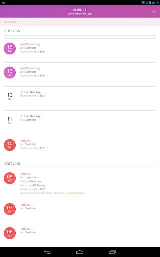 Ovu Menstruationstracker screenshot 21