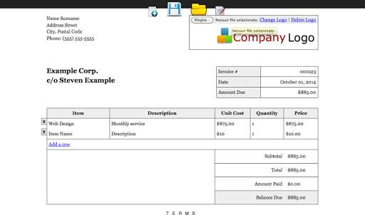 Editable Invoice Droid screenshot 4
