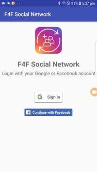 F4F - Follower for Social Network screenshot 1