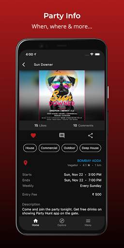 Party Hunt - Live Music Events screenshot 3