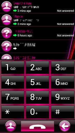 THEME FOR EXDIALER AERO PINK screenshot 2