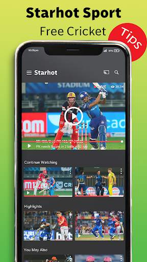 Free Live Cricket Tv & Movies Guide - HD Sports screenshot 1