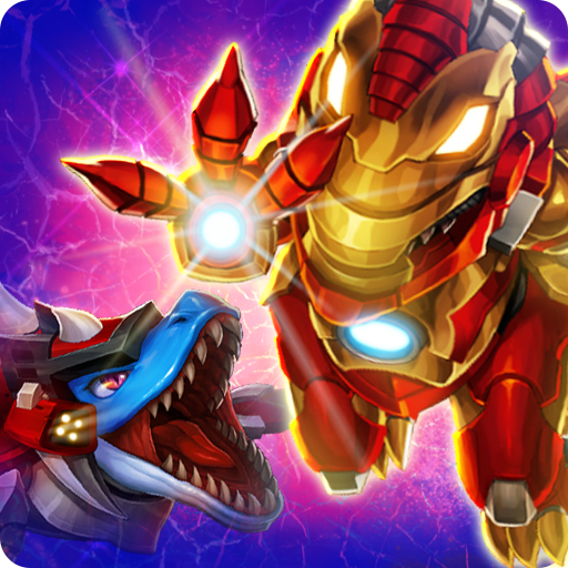 Dino War Iron T-Rex VS Mosa icon