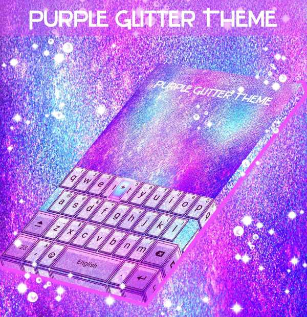 Purple Glitter Theme screenshot 1