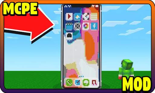 Working Phone MCPE - Minecraft Mod screenshot 1