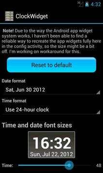 Blazing Skies Clock Widget скриншот 2