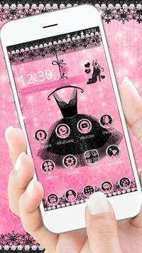 Black Dress Launcher  Date Night Theme screenshot 1