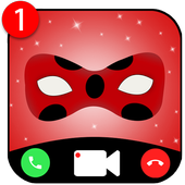 fake call and chat with ladybug - prank icon