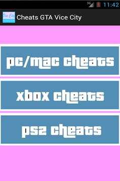 Cheats for GTA Vice City screenshot 1