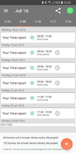 My Time Tracker screenshot 2