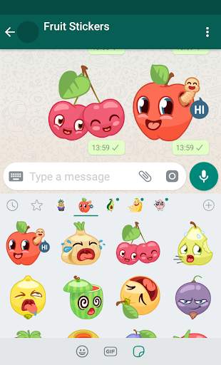 New WAStickerApps 🍓🥑 Fruit Stickers For WhatsApp screenshot 1
