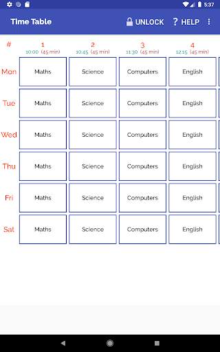Time Table скриншот 9