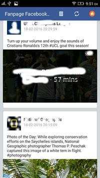 Fanpage Facebook News screenshot 1