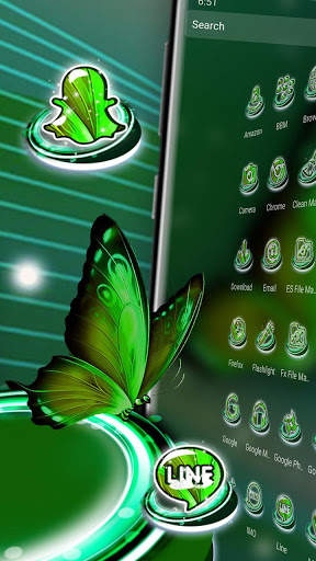 Green Butterfly Theme Launcher screenshot 3