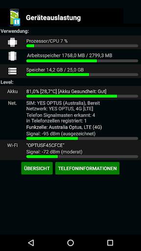Telefon informationen (Telephone information) screenshot 5