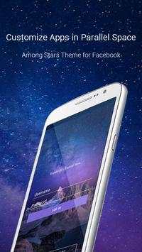 Among Stars Theme for FB screenshot 1