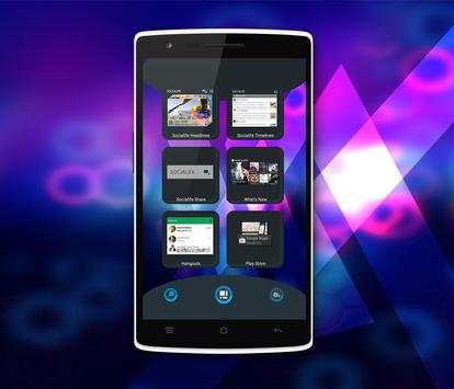 Next Launcher Theme Half Blue screenshot 5