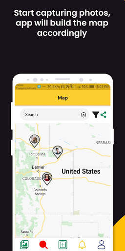 LiveMySteps Social Travel Map: Geo Photo Location screenshot 6