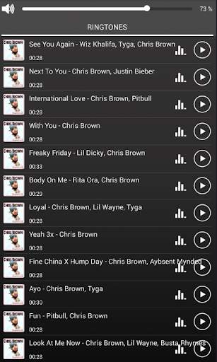 Chris Brown Ringtones Free screenshot 3
