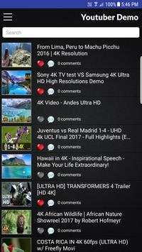Youtuber Demo Test screenshot 2