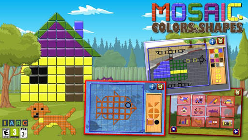 Kids Mosaic Art Shape and Colo screenshot 1