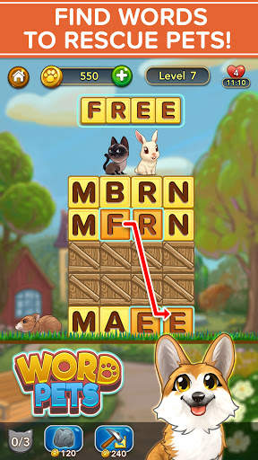WORD PETS: Cute Pet Word Games screenshot 1