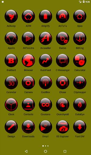 Red Glass Orb Icon Pack скриншот 10