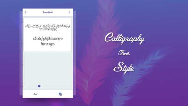 Calligraphy Fonts free Style screenshot 1