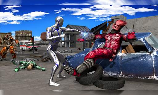 Silver Hero Fighter: Superhero Games screenshot 3