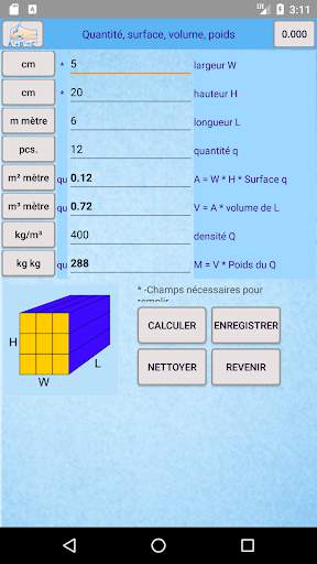 Formules Calculs Unités "sous la Main" screenshot 2