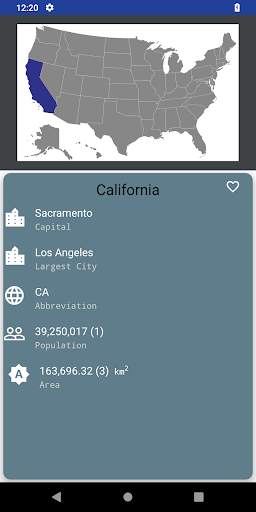 US States and Capitals screenshot 2