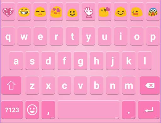 Classic Pink Emoji Keyboard screenshot 6