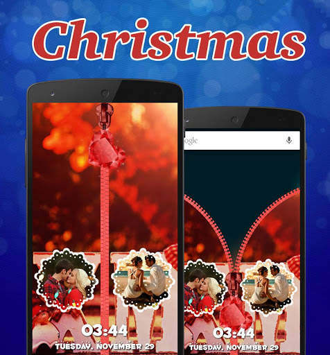 Christmas Zipper Lock Screen screenshot 3