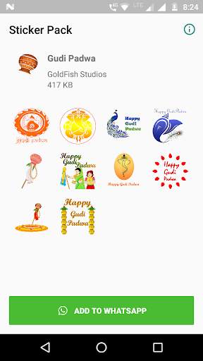 Gudi Padwa WhatsApp Stickers screenshot 3