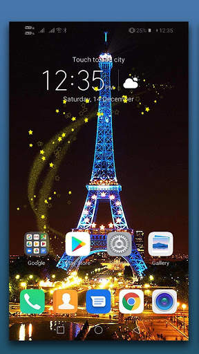 Paris Night Live Wallpaper screenshot 1