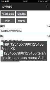 Registrasi SIM 3 Langkah screenshot 3