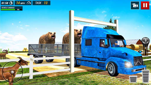 Offroad Truck Animal Transport Games screenshot 4