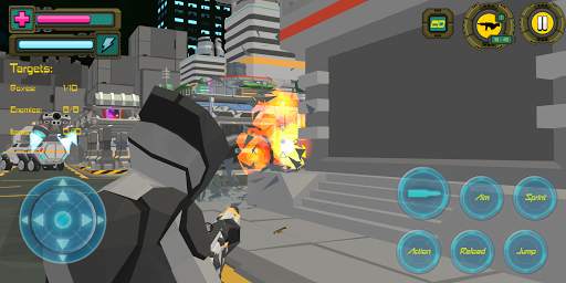Polygon Cyber World 77: Crime Shooting Games screenshot 1