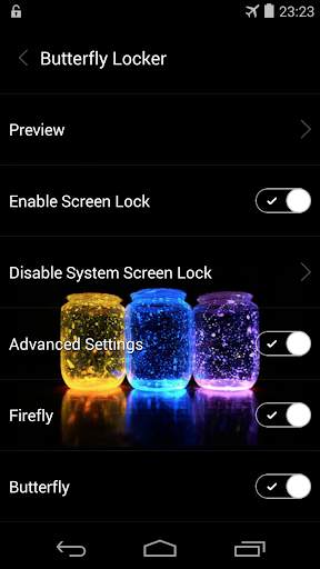Butterfly locksreen screenshot 1