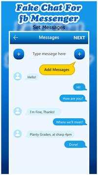Fake Chat Maker For fb Messenger screenshot 3