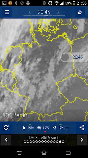 Sat24, Wettersatelliten screenshot 3