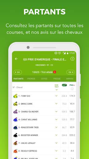 Turf résultats des courses screenshot 3
