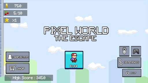 Pixel World: The Escape (2D Runner) screenshot 1