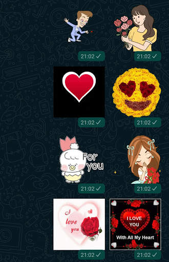 Roses Animated Stickers For WhatsApp WAStickerApps screenshot 1