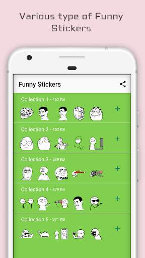 Funny Stickers स्क्रीनशॉट 1